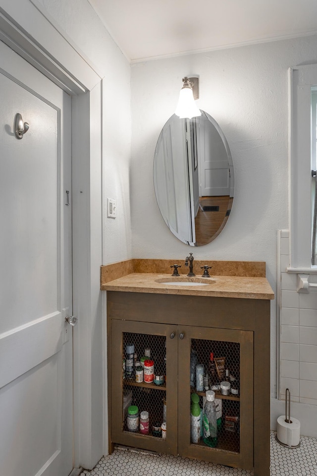 2 Mother Goose Vlg, Lookout Mountain, GA 30750 - bathroom featuring vanity and tile patterned floors