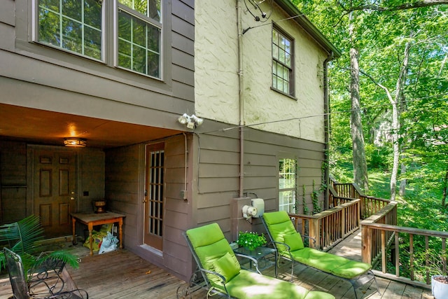 2 Mother Goose Vlg, Lookout Mountain, GA 30750 - view of wooden terrace