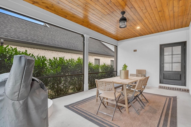 9253 Skyfall Dr, Ooltewah, TN 37363 - sunroom featuring plenty of natural light and outdoor dining area