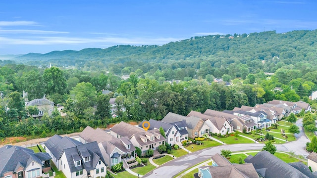 9253 Skyfall Dr, Ooltewah, TN 37363 - aerial view of residential area featuring mountains