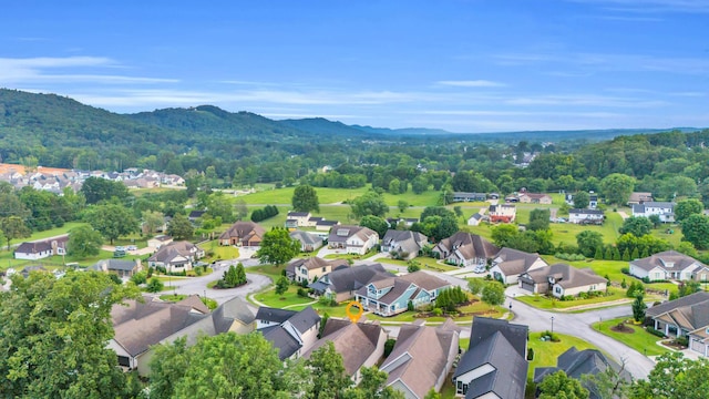 9253 Skyfall Dr, Ooltewah, TN 37363 - aerial perspective of suburban area with mountains