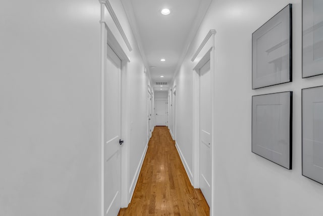 9253 Skyfall Dr, Ooltewah, TN 37363 - hallway with light wood finished floors and recessed lighting