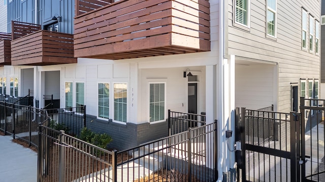 1978 Mitchell Ave Unit 21, Chattanooga, TN 37408 - property entrance featuring a balcony and brick siding