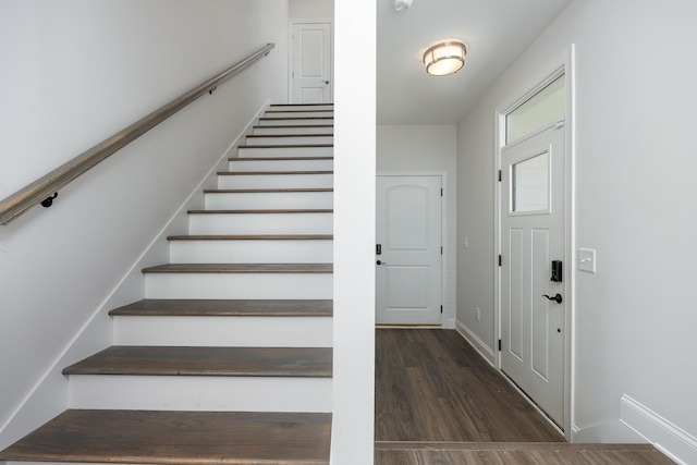 1978 Mitchell Ave Unit 21, Chattanooga, TN 37408 - staircase featuring wood finished floors and baseboards