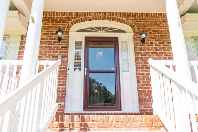 6413 Edgmon Dr, Chattanooga, TN 37421 - entrance to property with brick siding and covered porch