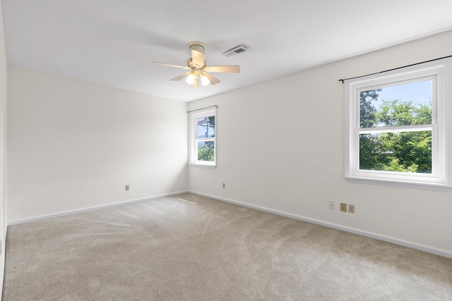 4920 Pine Cir, Ooltewah, TN 37363 - unfurnished room featuring light carpet and ceiling fan