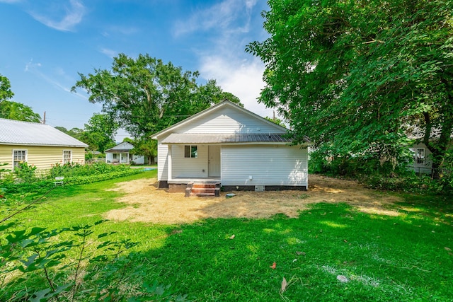 220 Given St, Summerville, GA 30747 - back of house with a yard and covered porch