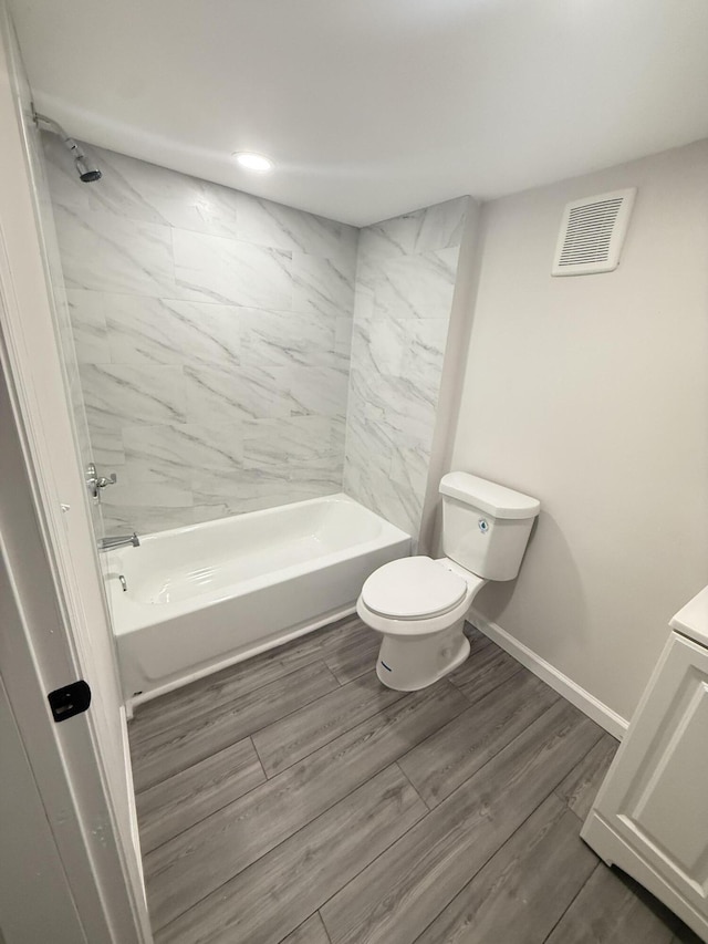 220 Given St, Summerville, GA 30747 - bathroom featuring vanity,  shower combination, and wood finished floors