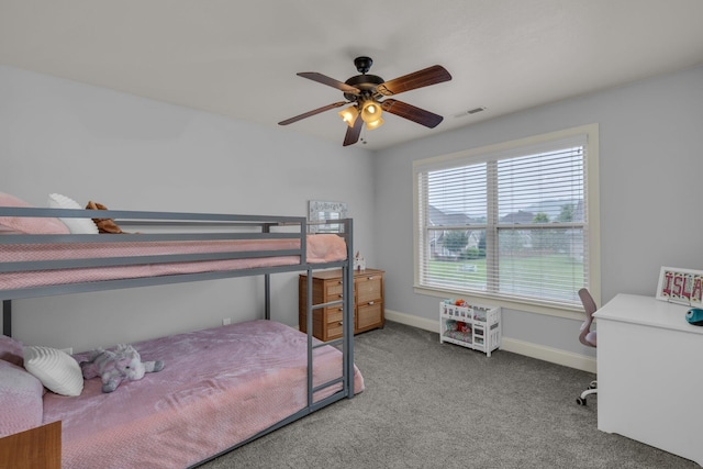 7459 Red Poppy Dr, Ooltewah, TN 37363 - bedroom with carpet and a ceiling fan