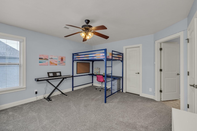 7459 Red Poppy Dr, Ooltewah, TN 37363 - bedroom featuring carpet flooring and a ceiling fan