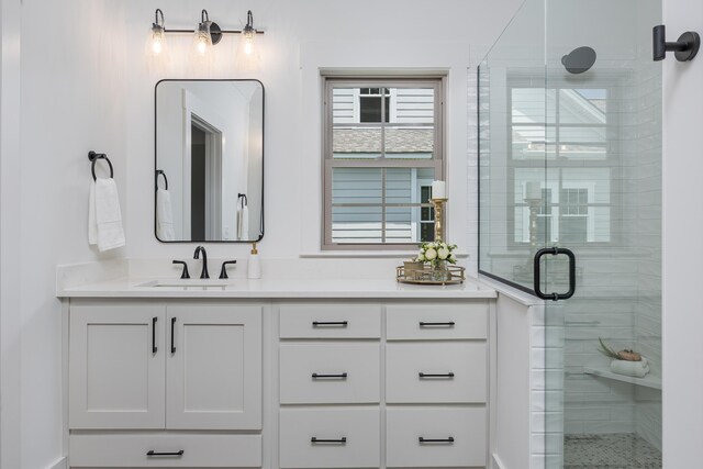 234 Goose Creek Cir, Soddy Daisy, TN 37379 - full bath with a stall shower and vanity
