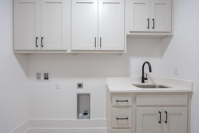 234 Goose Creek Cir, Soddy Daisy, TN 37379 - laundry room featuring cabinet space, hookup for a washing machine, and electric dryer hookup