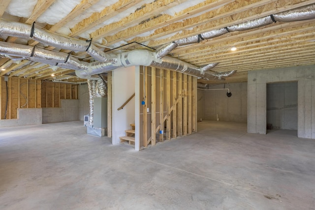 234 Goose Creek Cir, Soddy Daisy, TN 37379 - unfinished basement with heating unit