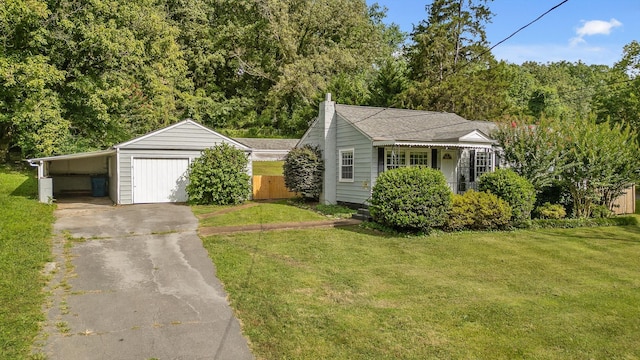 620 Lullwater Rd, Chattanooga, TN 37405 - view of front facade featuring asphalt driveway and a chimney