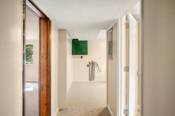 3224 Through St, Chattanooga, TN 37411 - hallway with carpet and a textured ceiling