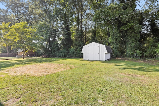 76 Roswell Rd, Rossville, GA 30741 - view of green lawn with a shed