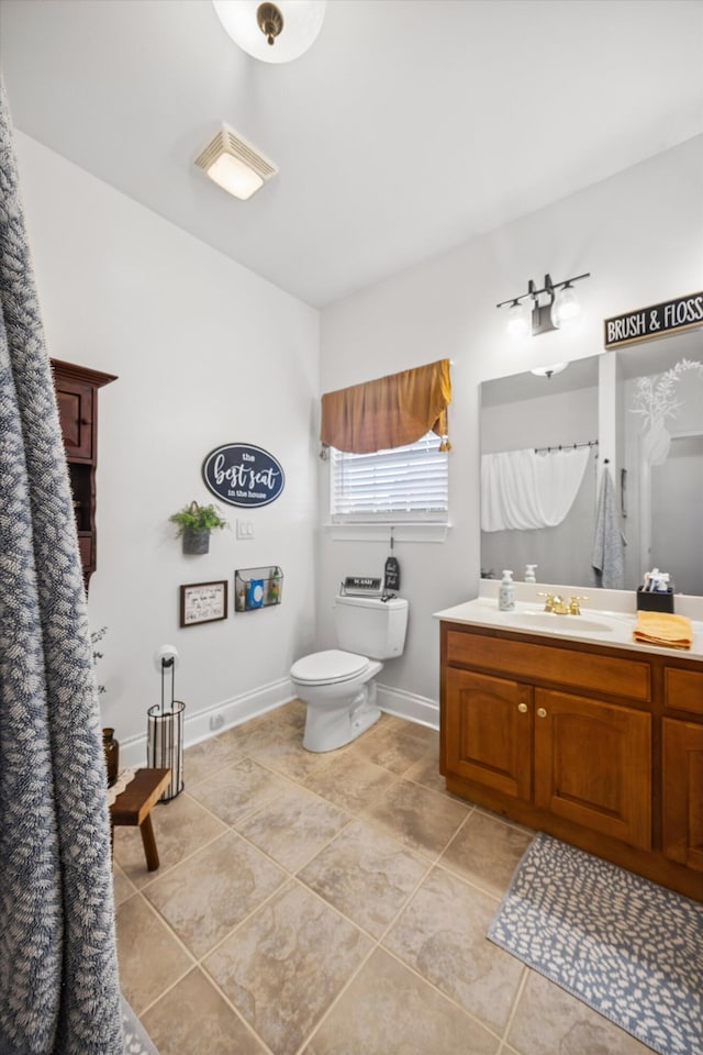 51 Montview Ct, Ringgold, GA 30736 - bathroom with vanity, tile patterned flooring, and a shower with curtain