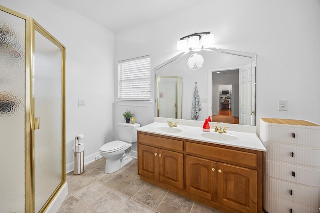 51 Montview Ct, Ringgold, GA 30736 - full bath with a stall shower, double vanity, tile patterned floors, and a ceiling fan