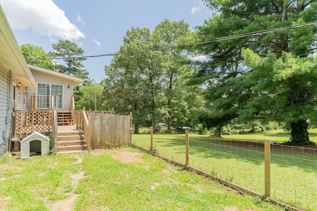 515 Choctaw Trl, Chattanooga, TN 37405 - view of yard with a wooden deck