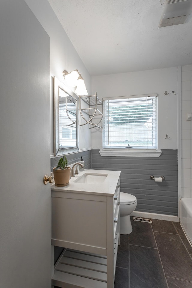 210 Dawn St, Signal Mountain, TN 37377 - full bath with vanity, washtub / shower combination, and tile patterned floors