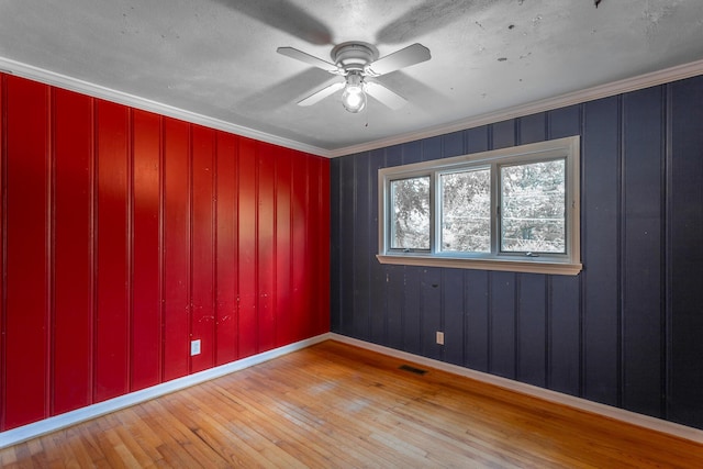 210 Dawn St, Signal Mountain, TN 37377 - spare room featuring wood-type flooring and ceiling fan