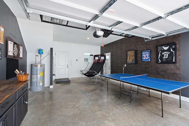 1476 Chatt City Way, Chattanooga, TN 37408 - garage featuring electric water heater and a garage door opener