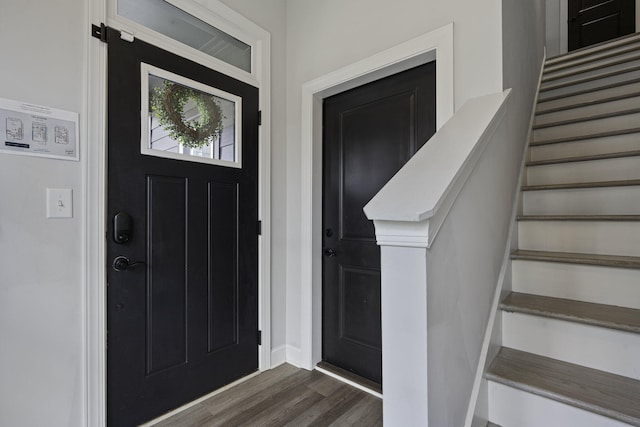 1476 Chatt City Way, Chattanooga, TN 37408 - foyer featuring stairway and dark wood-style flooring