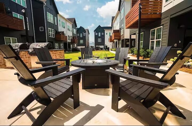 1476 Chatt City Way, Chattanooga, TN 37408 - view of patio with a fire pit