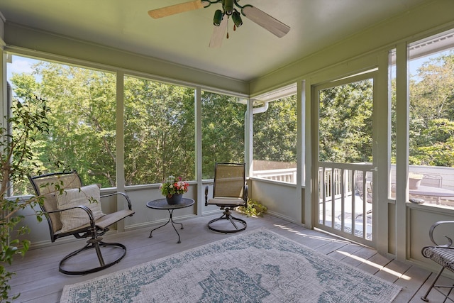 6233 Brenda Ct, Harrison, TN 37341 - sunroom / solarium with a ceiling fan