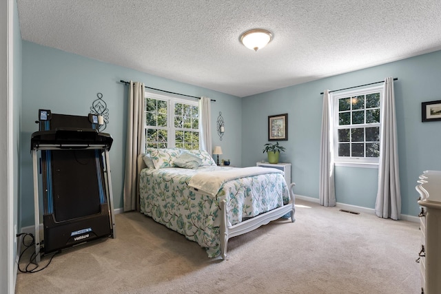 6233 Brenda Ct, Harrison, TN 37341 - bedroom with light carpet and a textured ceiling