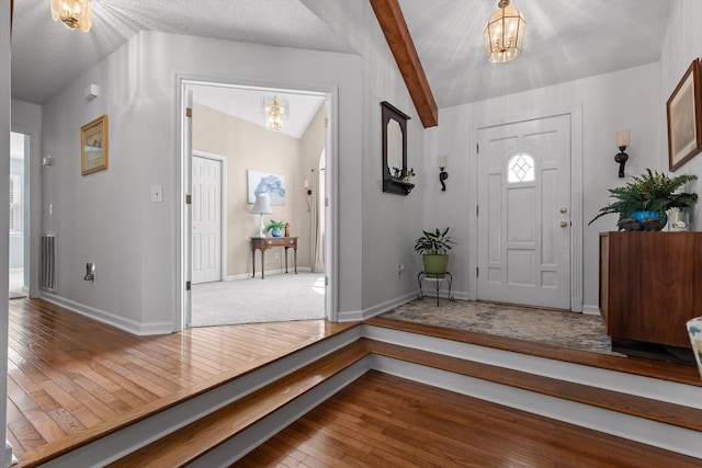 6233 Brenda Ct, Harrison, TN 37341 - foyer with a chandelier, hardwood / wood-style floors, and healthy amount of natural light