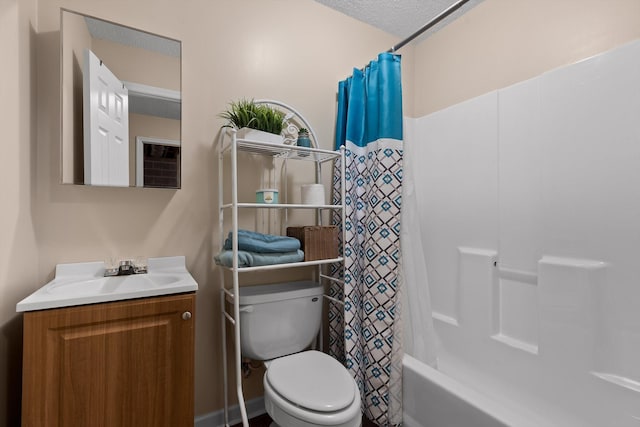 6233 Brenda Ct, Harrison, TN 37341 - full bathroom with vanity and shower / bathtub combination with curtain