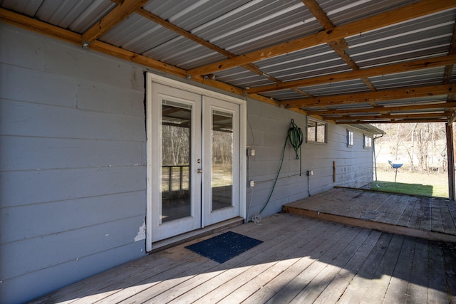 1153 Coffelt Rd, Hixson, TN 37343 - wooden deck featuring french doors