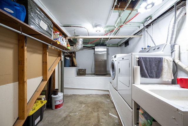 3707 Norma Dr, Chattanooga, TN 37412 - unfinished basement featuring washing machine and dryer