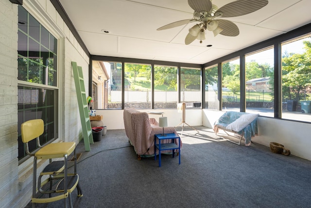 100 Pine Cone Ln, Chattanooga, TN 37415 - sunroom with ceiling fan