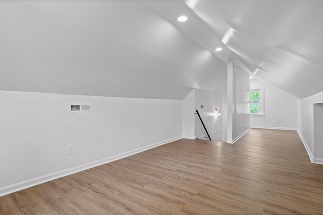 3002 Peggy Ln, Chattanooga, TN 37404 - additional living space with wood finished floors, recessed lighting, and vaulted ceiling