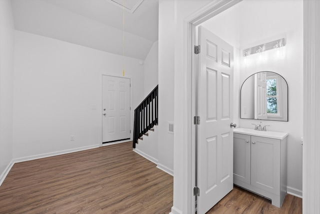 3002 Peggy Ln, Chattanooga, TN 37404 - interior space featuring wood finished floors and attic access