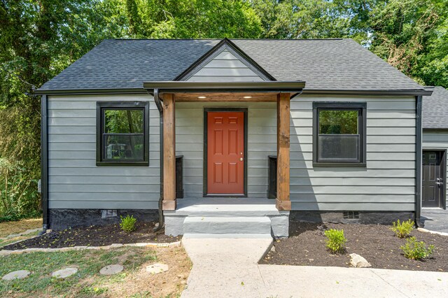 3002 Peggy Ln, Chattanooga, TN 37404 - view of front of property featuring a shingled roof and crawl space