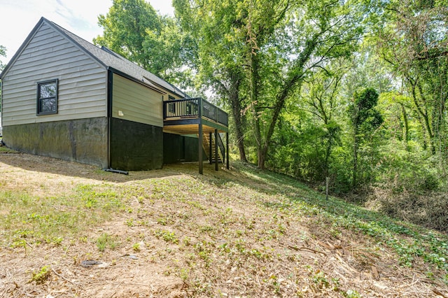 3002 Peggy Ln, Chattanooga, TN 37404 - view of yard featuring a wooden deck