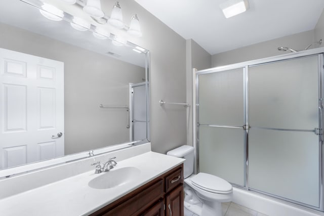 3609 Brass Lantern Way, Chattanooga, TN 37415 - full bathroom with vanity, an enclosed shower, and tile patterned flooring