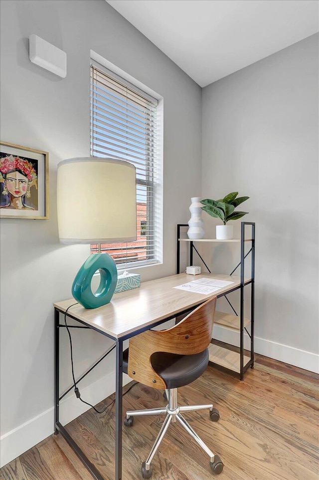 280 W 16th St, Chattanooga, TN 37408 - office with wood finished floors and a wall unit AC