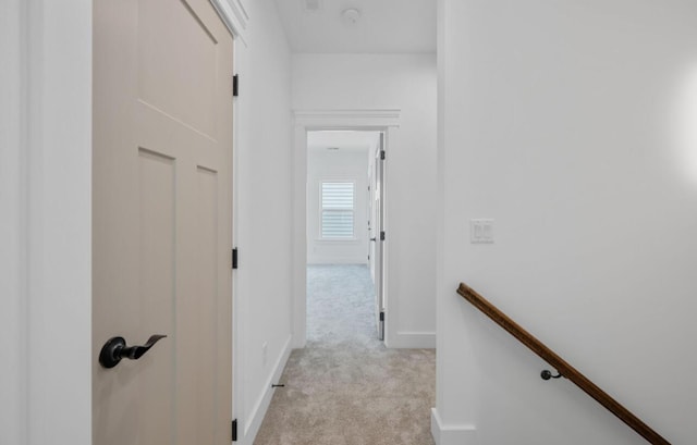 8340 Snowdrop Way, Ooltewah, TN 37363 - corridor with light colored carpet and an upstairs landing