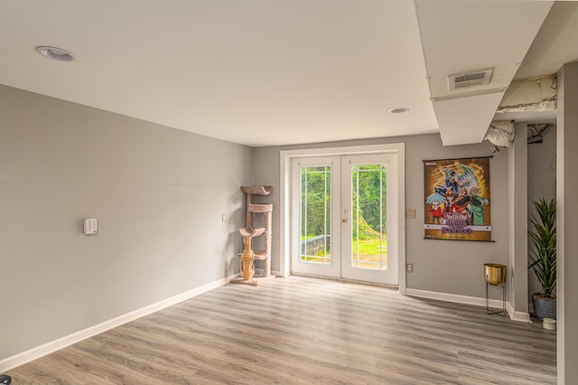 848 Skyline Park Dr, Signal Mountain, TN 37377 - empty room featuring french doors and wood finished floors