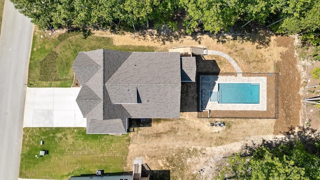 596 Nature Trl, Soddy Daisy, TN 37379 - view from above of property featuring a pool