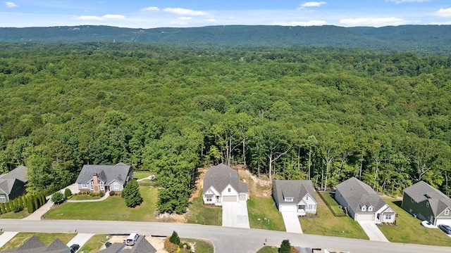 596 Nature Trl, Soddy Daisy, TN 37379 - aerial perspective of suburban area featuring a forest