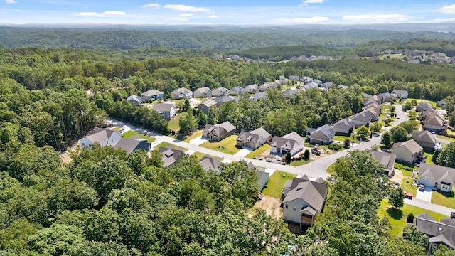 596 Nature Trl, Soddy Daisy, TN 37379 - aerial view of residential area featuring a heavily wooded area