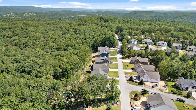 596 Nature Trl, Soddy Daisy, TN 37379 - aerial perspective of suburban area featuring a heavily wooded area