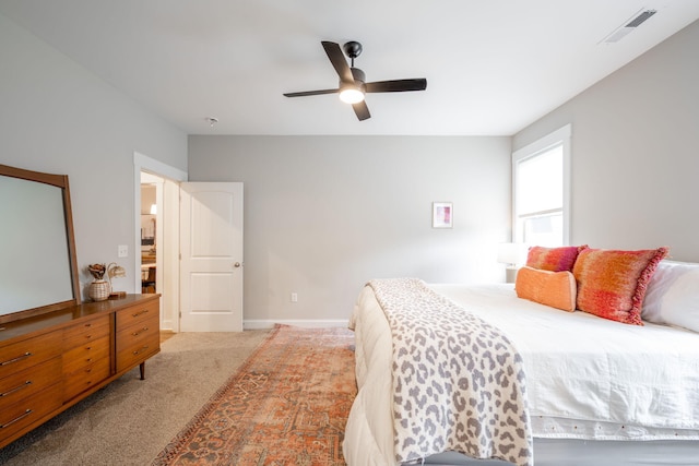 8520 Kensley Ln, Hixson, TN 37343 - bedroom featuring carpet floors and ceiling fan