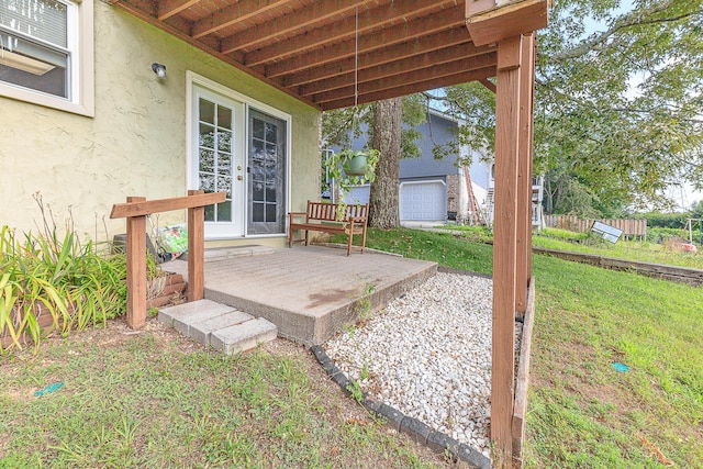 6134 Blue Ash Dr, Ooltewah, TN 37363 - view of patio featuring french doors