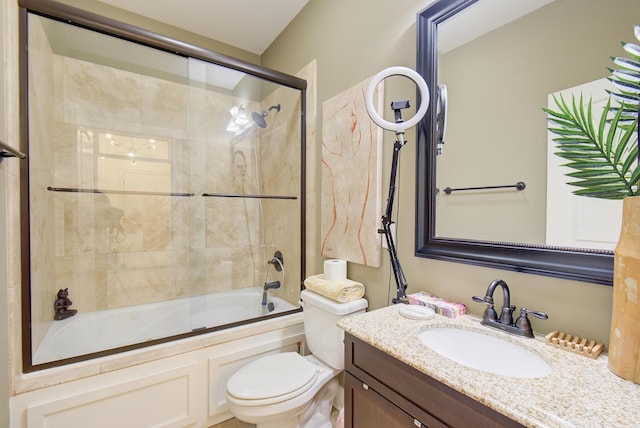 5215 Austin Rd, Hixson, TN 37343 - bathroom with vanity and combined bath / shower with glass door